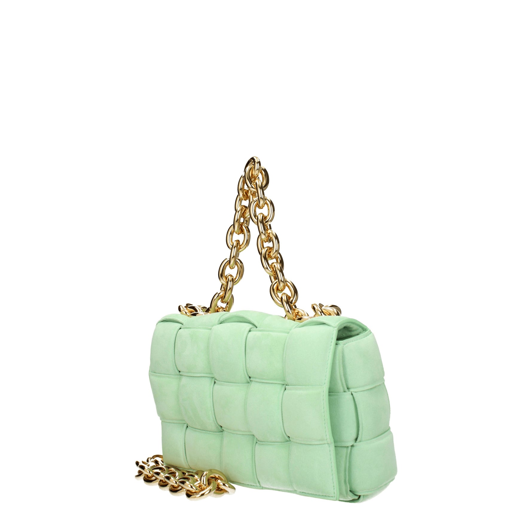 Bottega Veneta Borse a Mano padded cassette Donna Pelle Verde Verde Chiaro