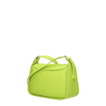 MCM Borse a Spalla Donna Pelle Verde Verde Acido