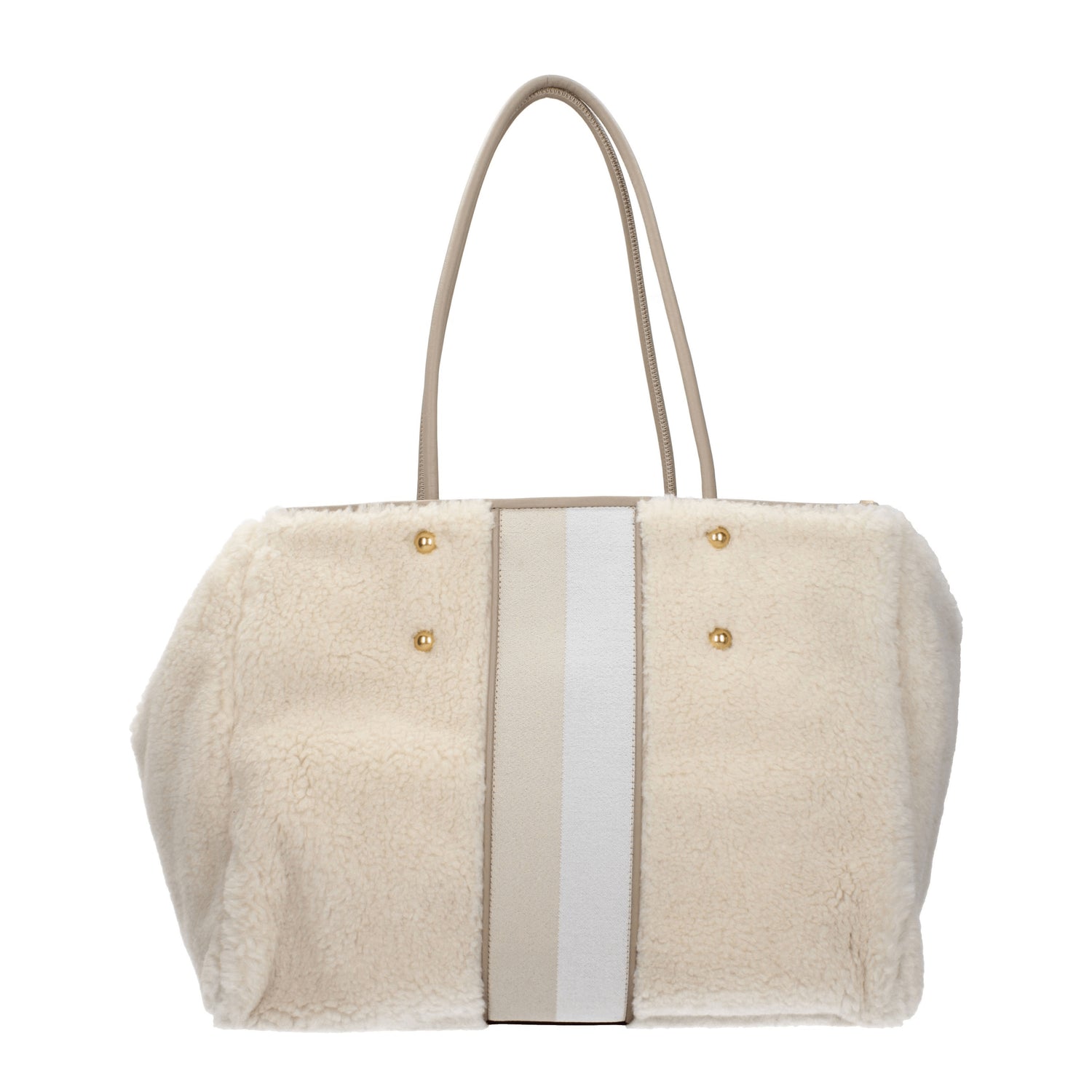 Kate Spade Borse a Spalla Donna Eco Pelliccia Beige