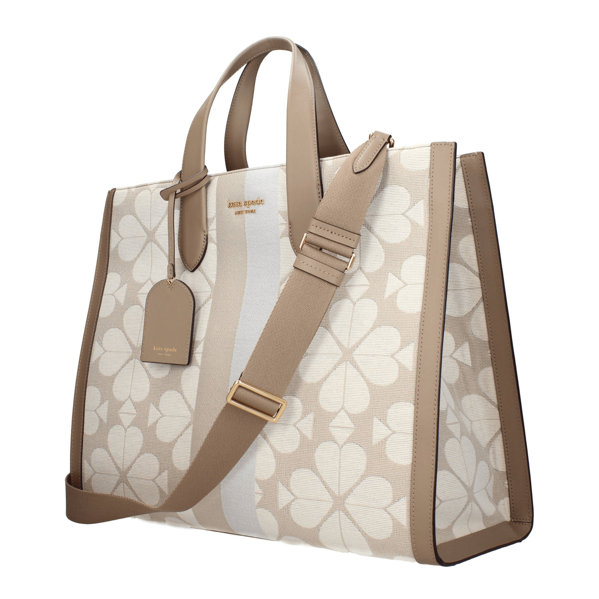 Kate Spade Borse a Mano Donna Tessuto Beige