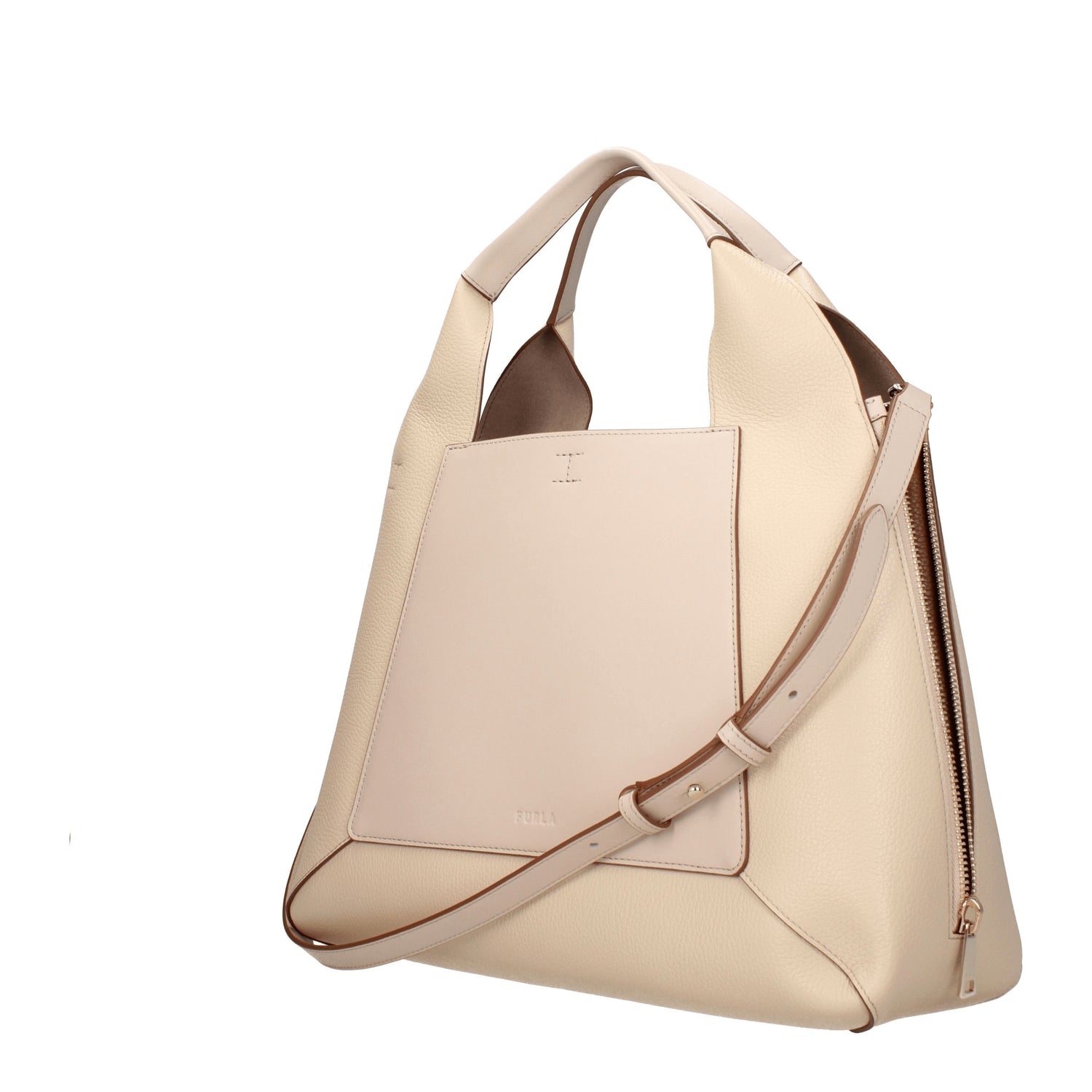 Furla Borse a Mano gilda Donna Pelle Beige Ballerina