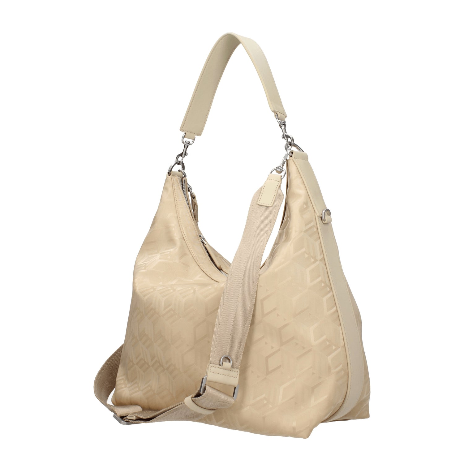 MCM Borse a Spalla Donna Tessuto Beige