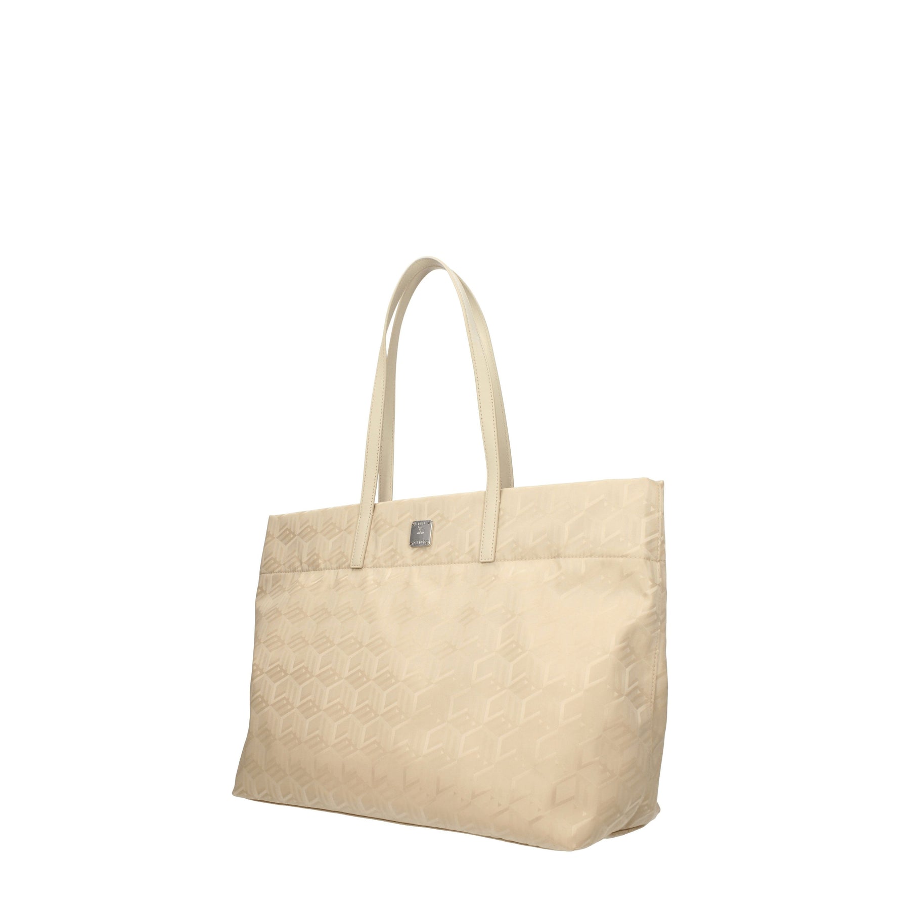 MCM Borse a Spalla Donna Tessuto Beige