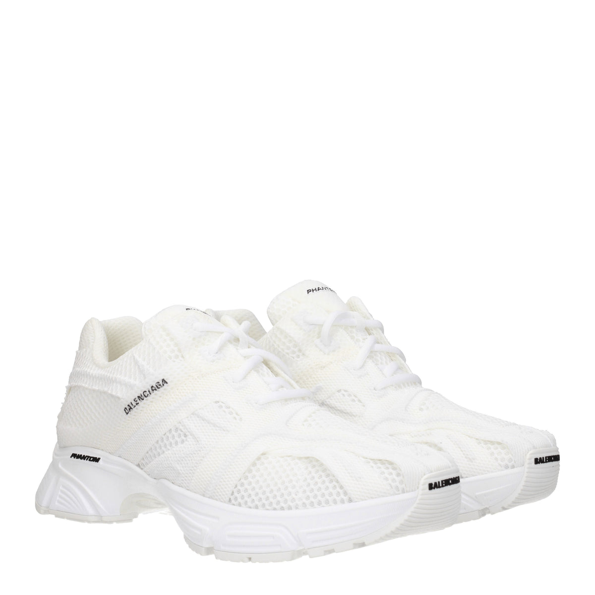 Balenciaga Sneakers phantom Uomo Tessuto Bianco Bianco Sporco