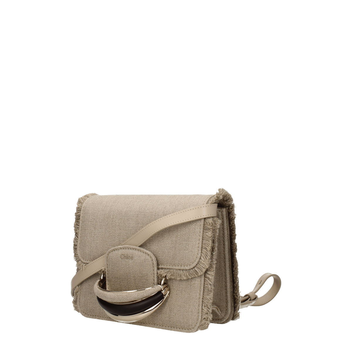 Chloé Borse a Tracolla kattie Donna Tessuto Beige Sabbia