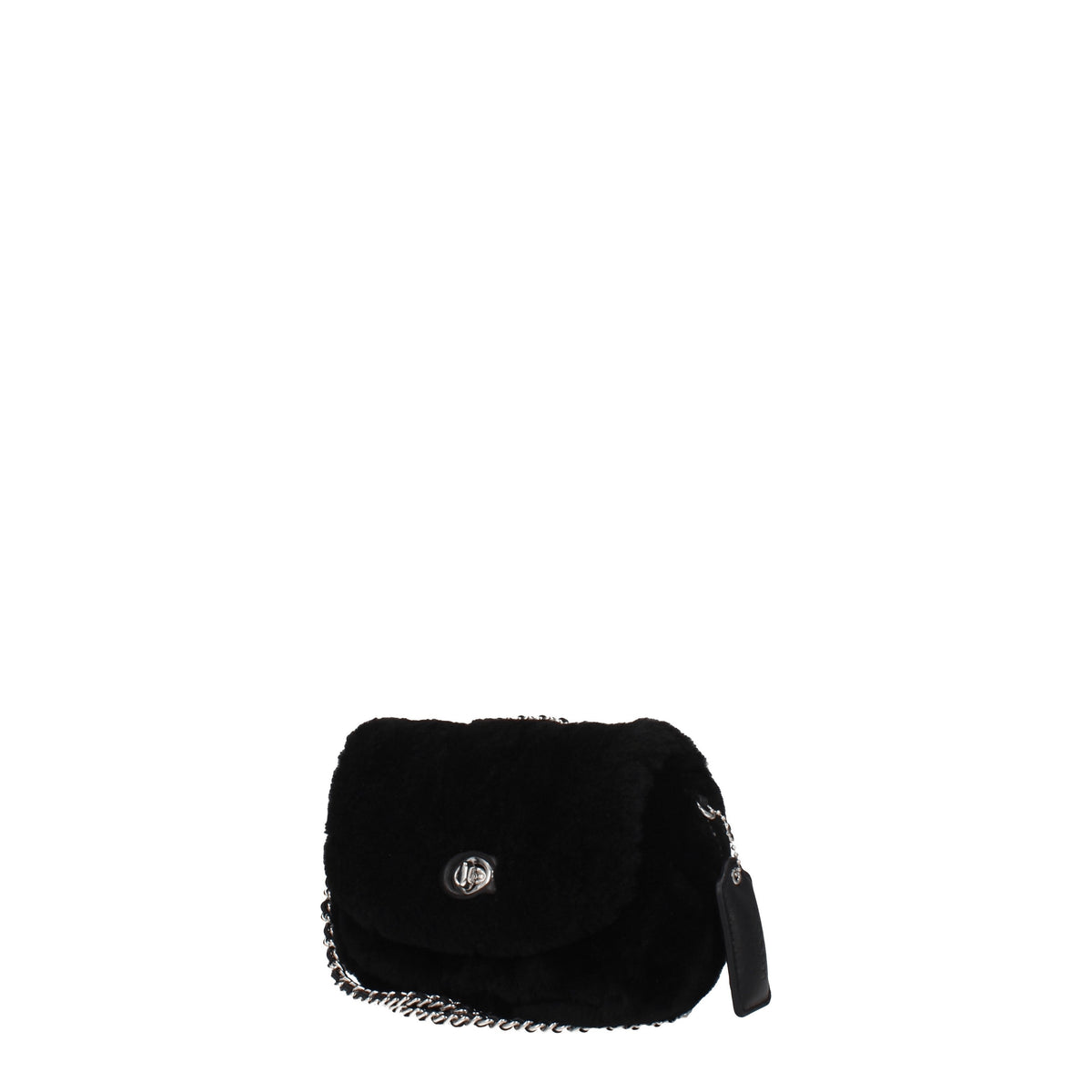 Coach Borse a Spalla Donna Eco Pelliccia Nero