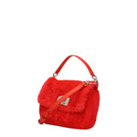 Furla Borse a Mano Donna Pelliccia Rosso Spritz