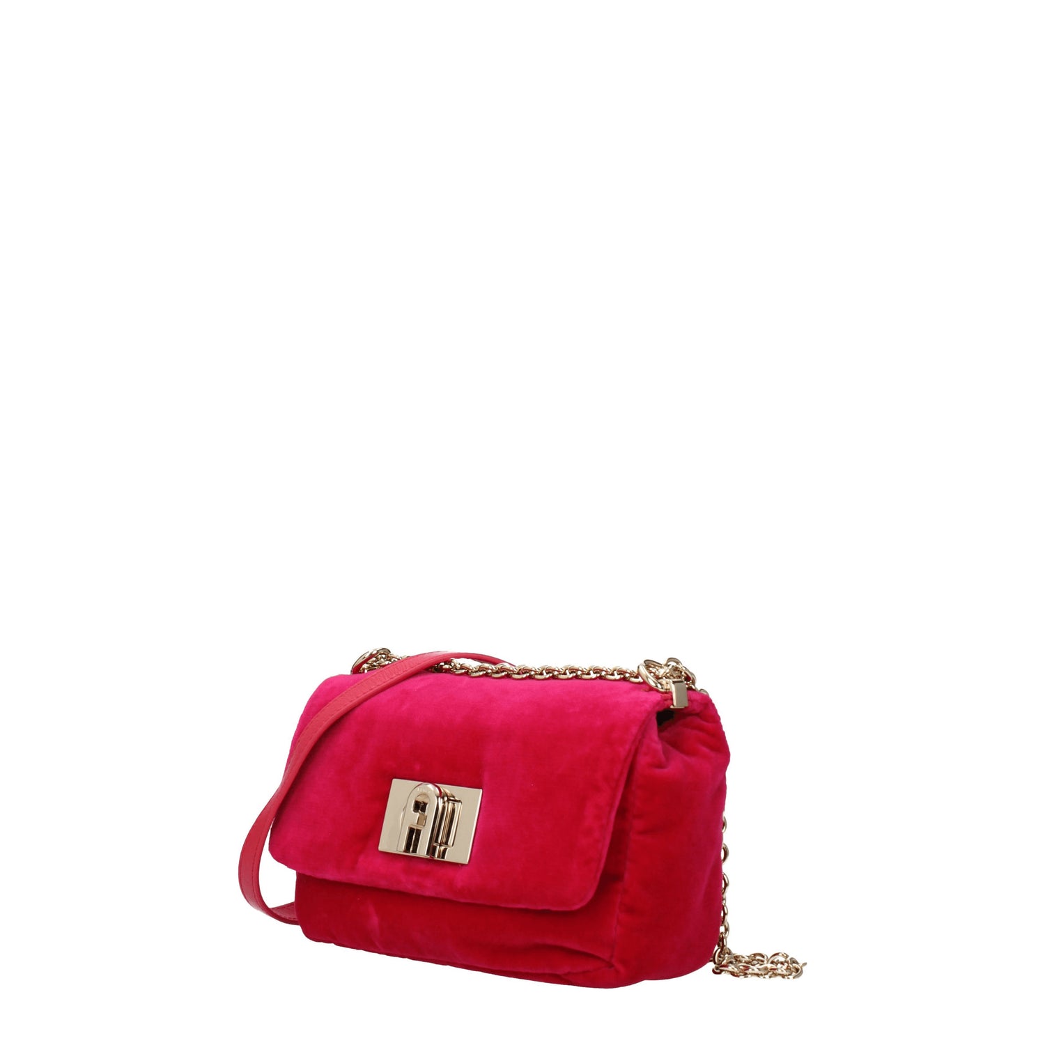 Furla Borse a Tracolla Donna Velluto Fuxia