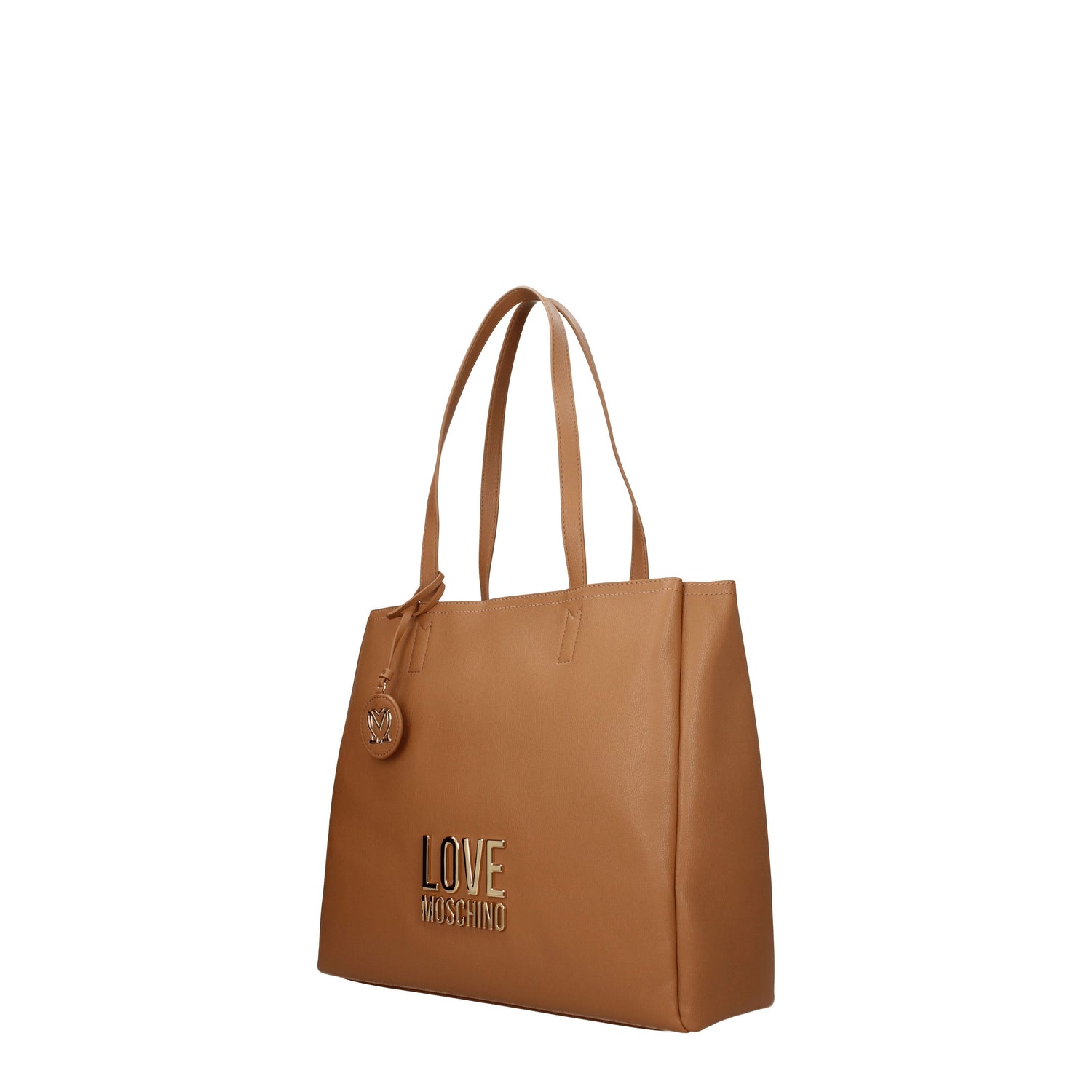 Love Moschino Borse a Spalla Donna Poliuretano Marrone Camel