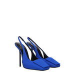 Saint Laurent Sandali george Donna Tessuto Blu