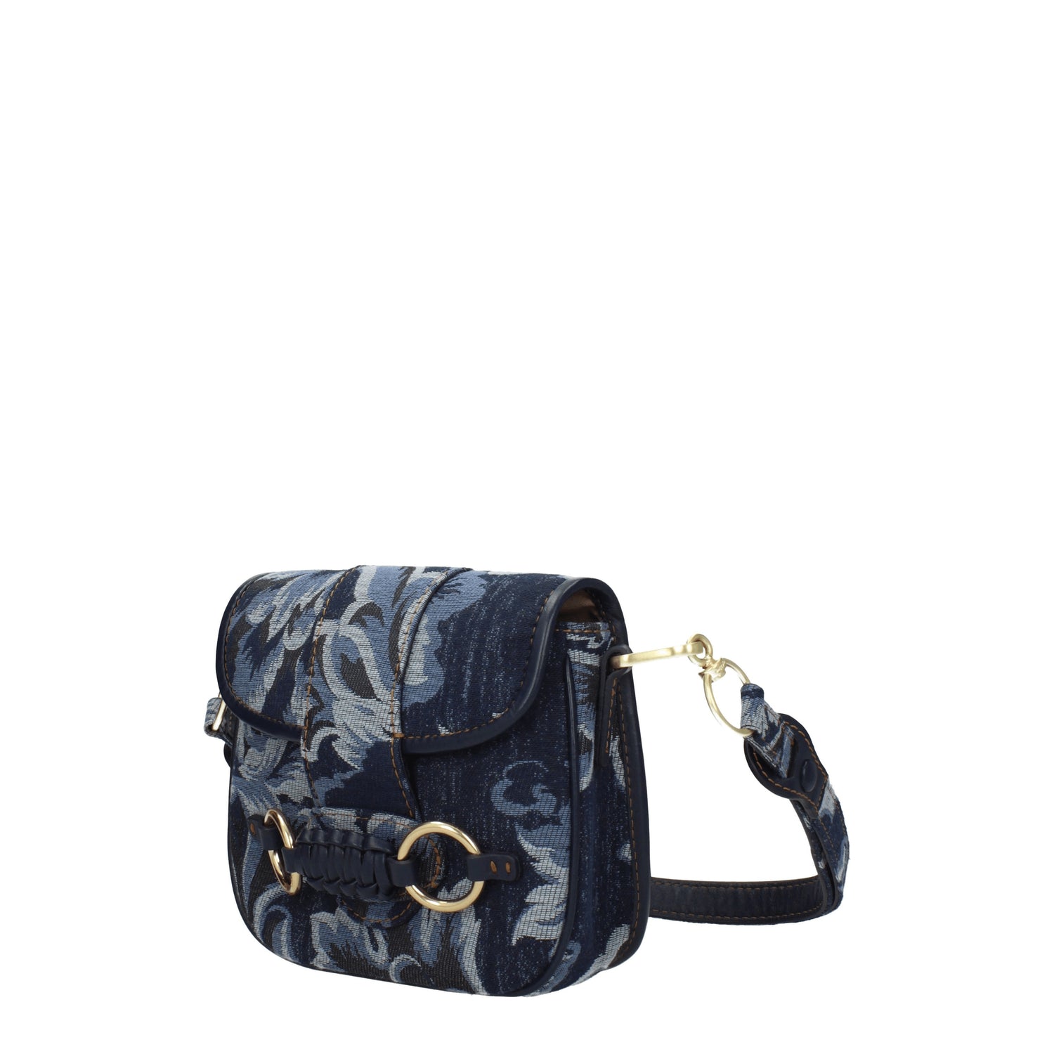 See by Chloé Borse a Tracolla saddie Donna Tessuto Blu Denim