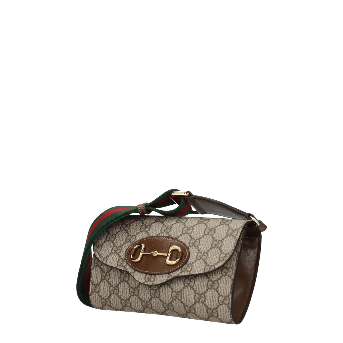 Gucci Pochette horsebit Donna Pelle Beige Cuoio