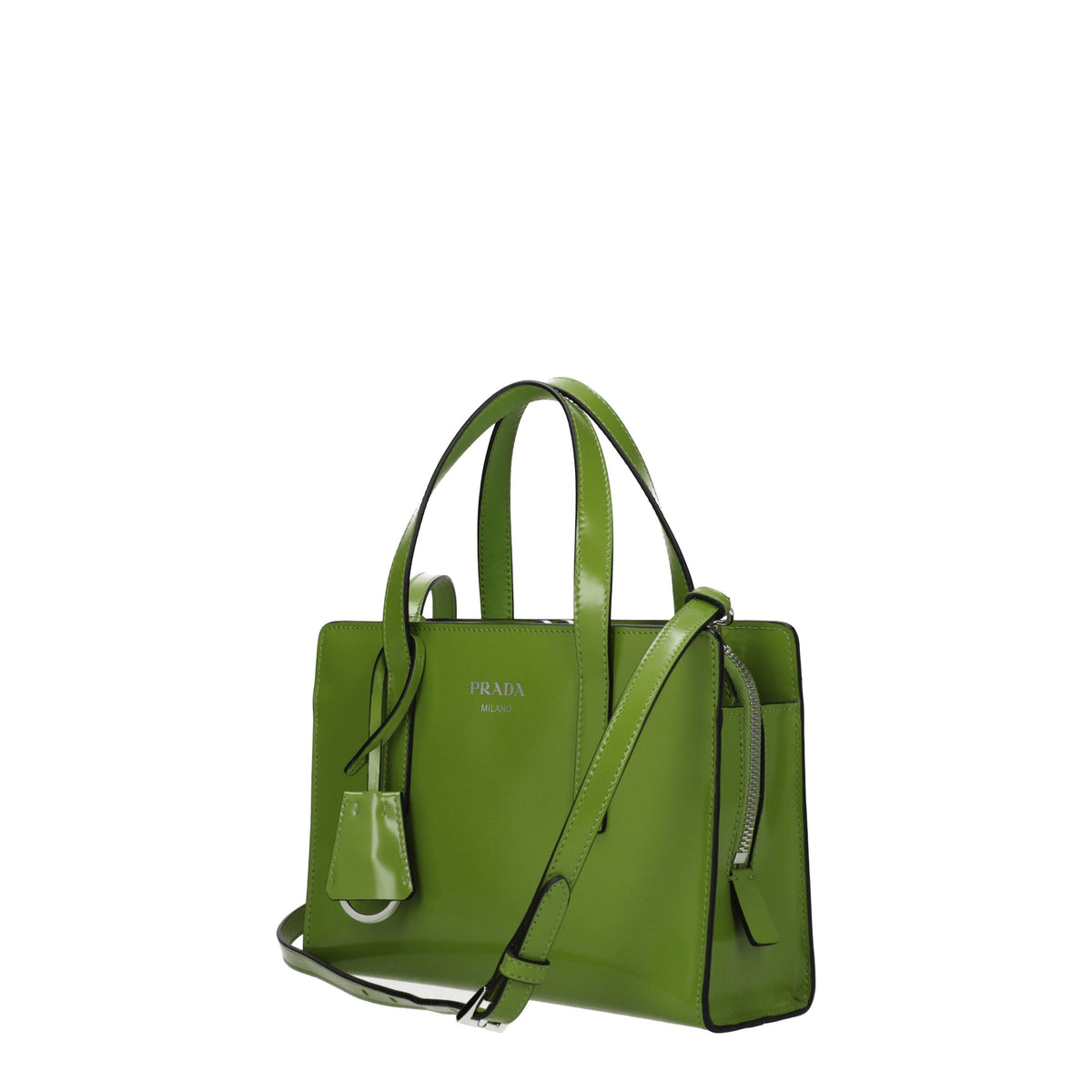 Prada Borse a Mano Donna Pelle Verde Felce