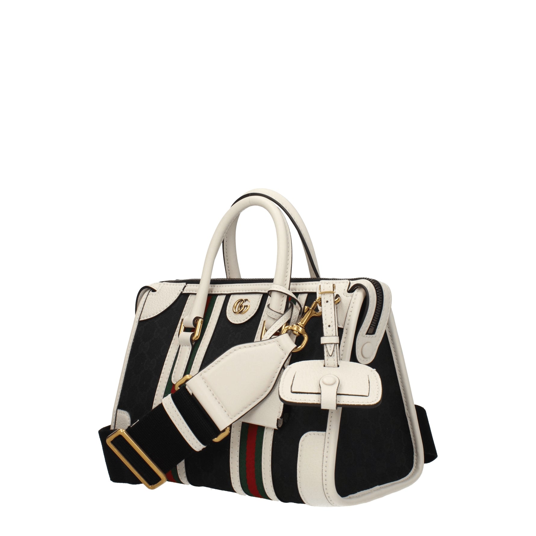 Gucci Borse a Mano Donna Tessuto Blu Beige