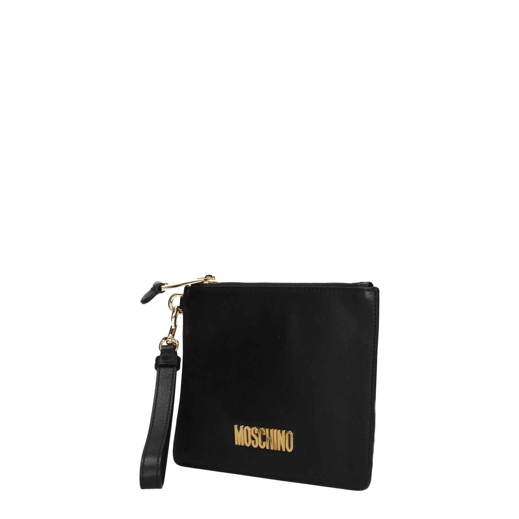 Moschino Pochette Donna Pelle Nero Oro