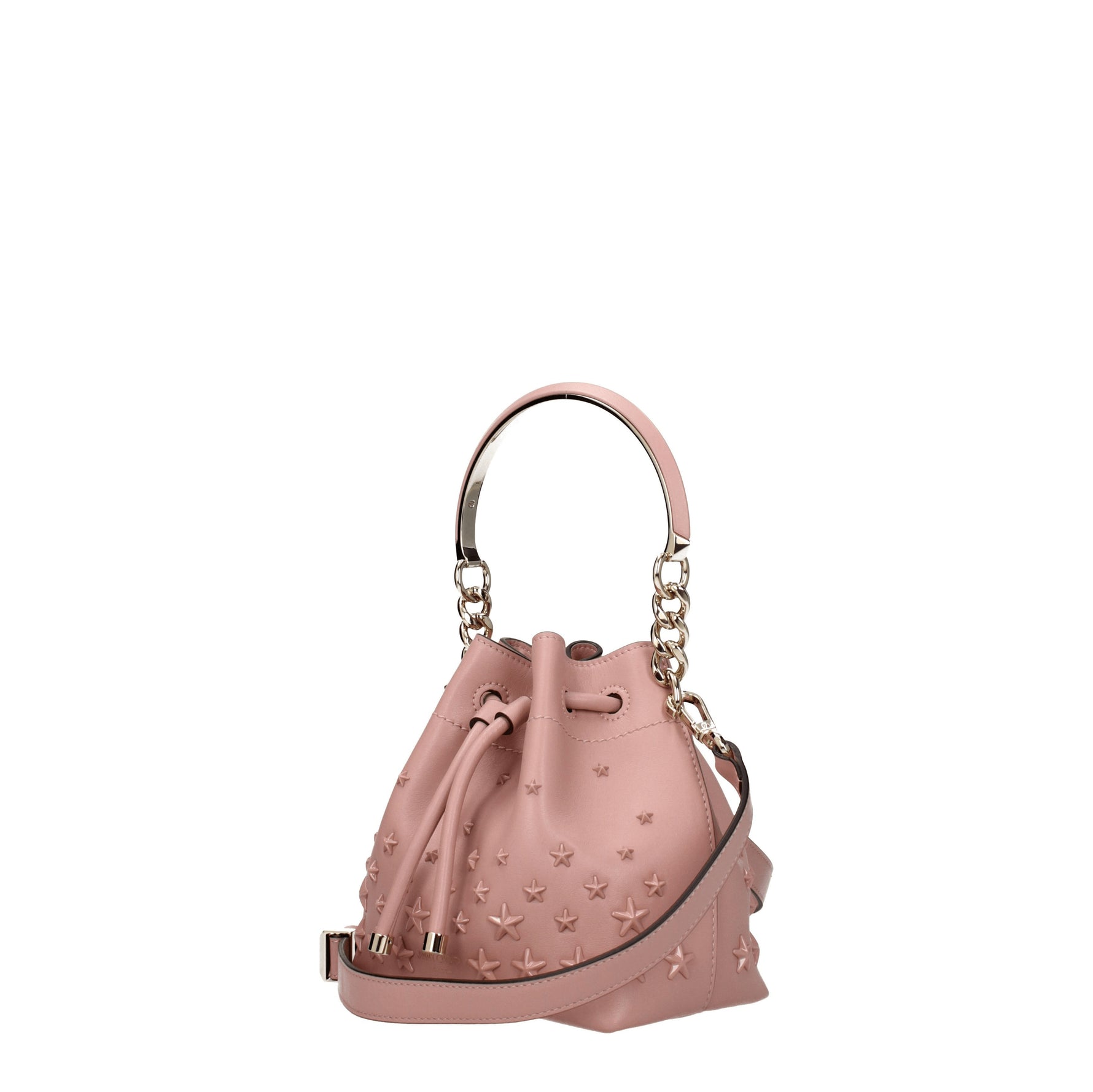 Jimmy Choo Borse a Mano bon bon Donna Pelle Rosa Fiore