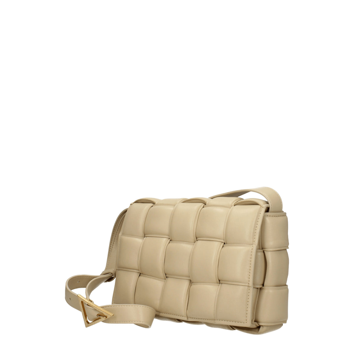 Bottega Veneta Borse a Tracolla padded cassette Donna Pelle Beige Porridge