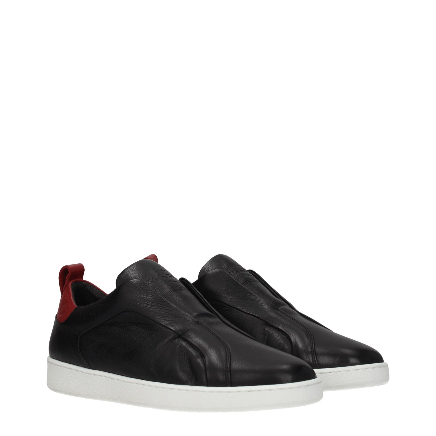 Salvatore Ferragamo Sneakers garda Uomo Pelle Nero Rosso