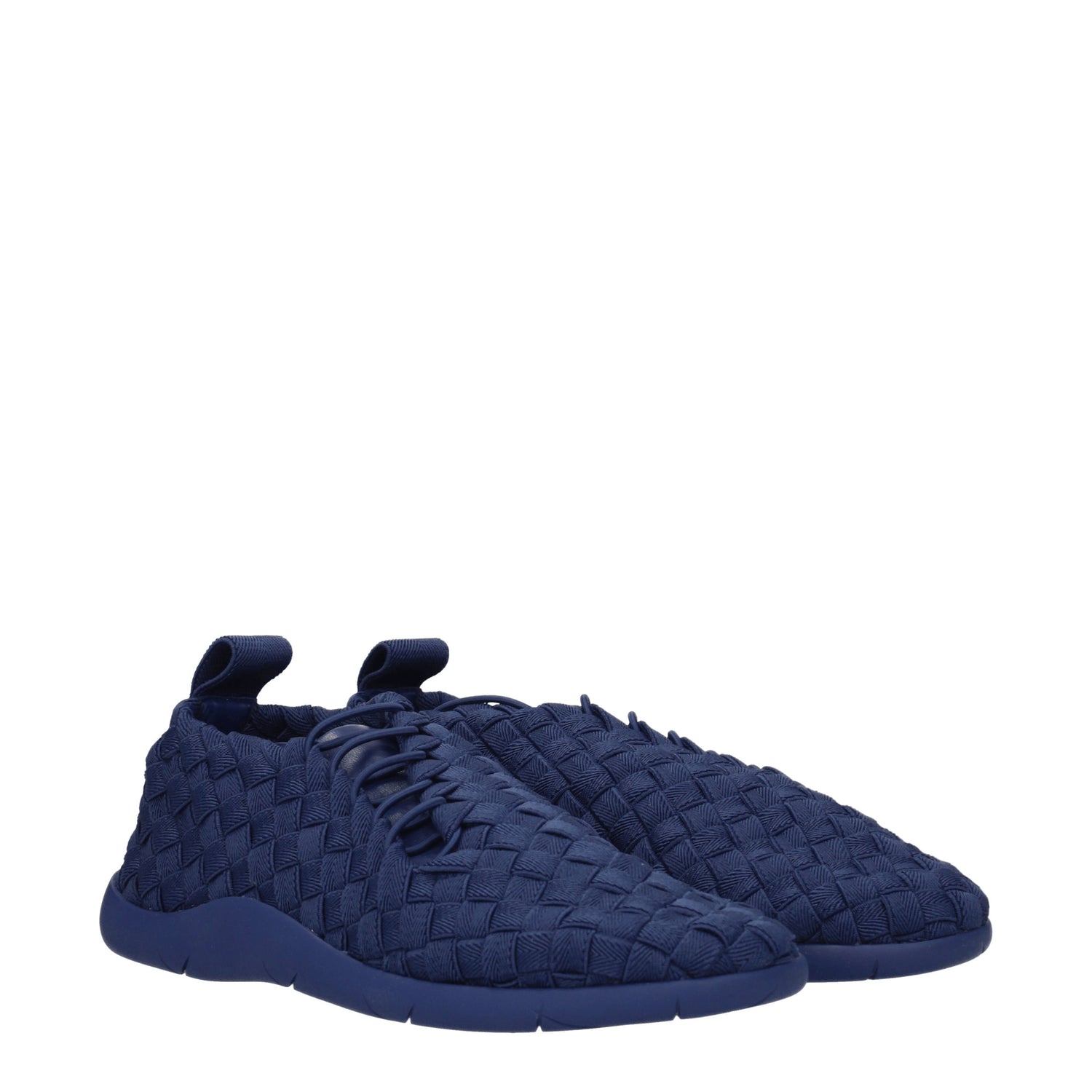 Bottega Veneta Sneakers Uomo Tessuto Blu