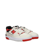 New Balance Sneakers 550 Donna Pelle Beige Rosso