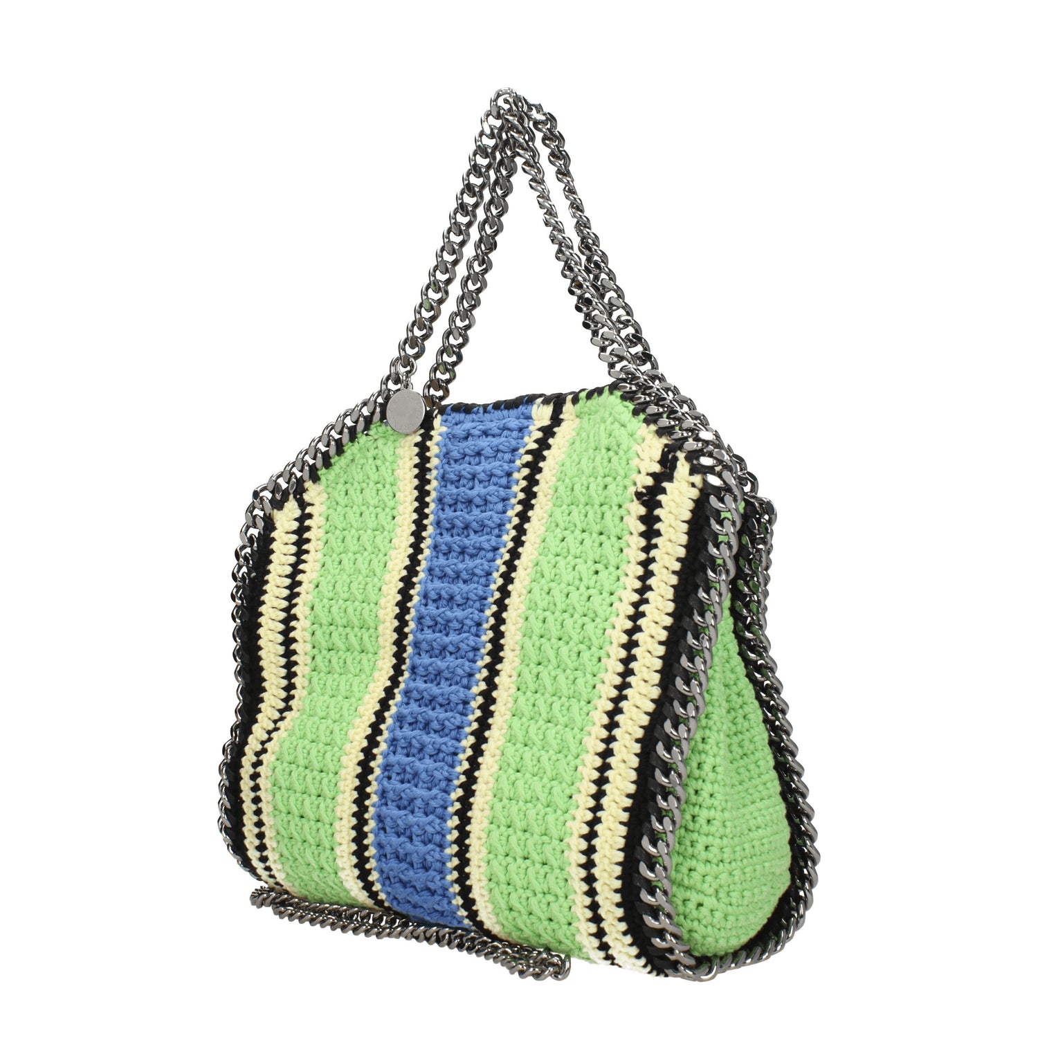 Stella McCartney Borse a Mano Donna Tessuto Verde Blu