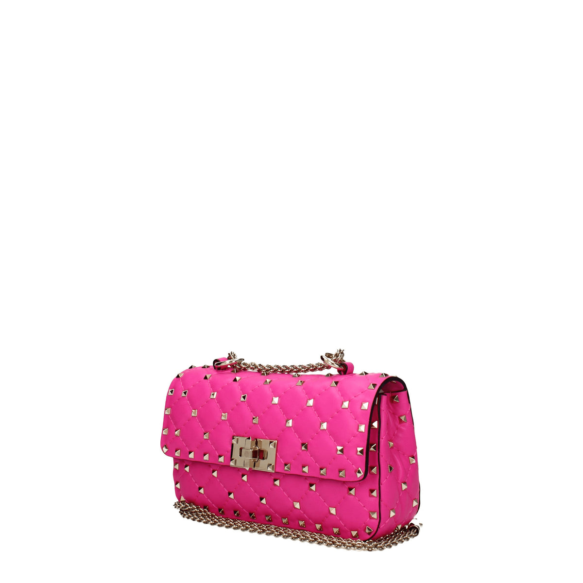 Valentino Garavani Borse a Mano rockstud spike Donna Pelle Rosa Fuxia Fluo