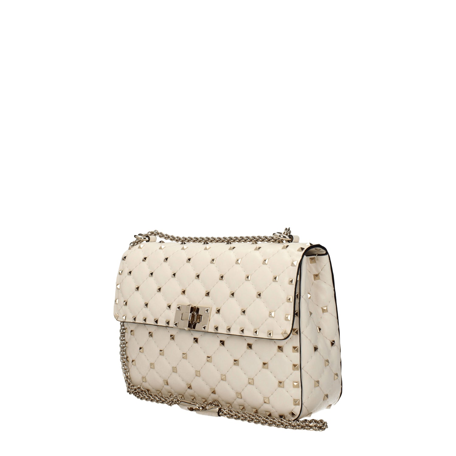 Valentino Garavani Borse a Mano rockstud Donna Pelle Beige Avorio