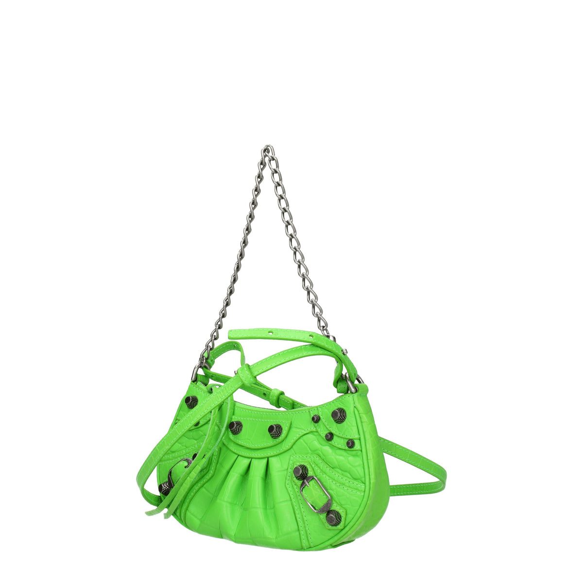 Balenciaga Borse a Spalla le cagole Donna Pelle Verde Verde Acido