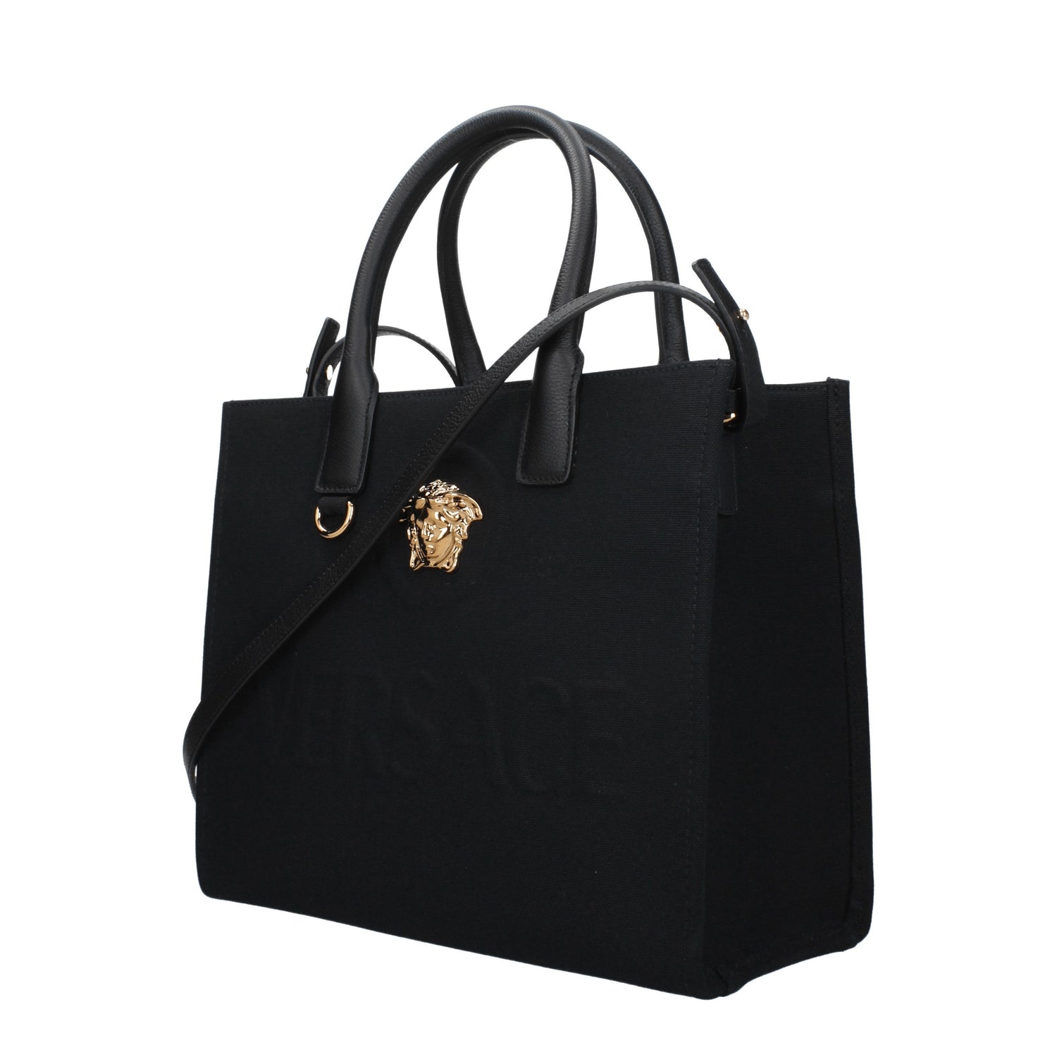 Versace Borse a Mano Donna Tessuto Nero