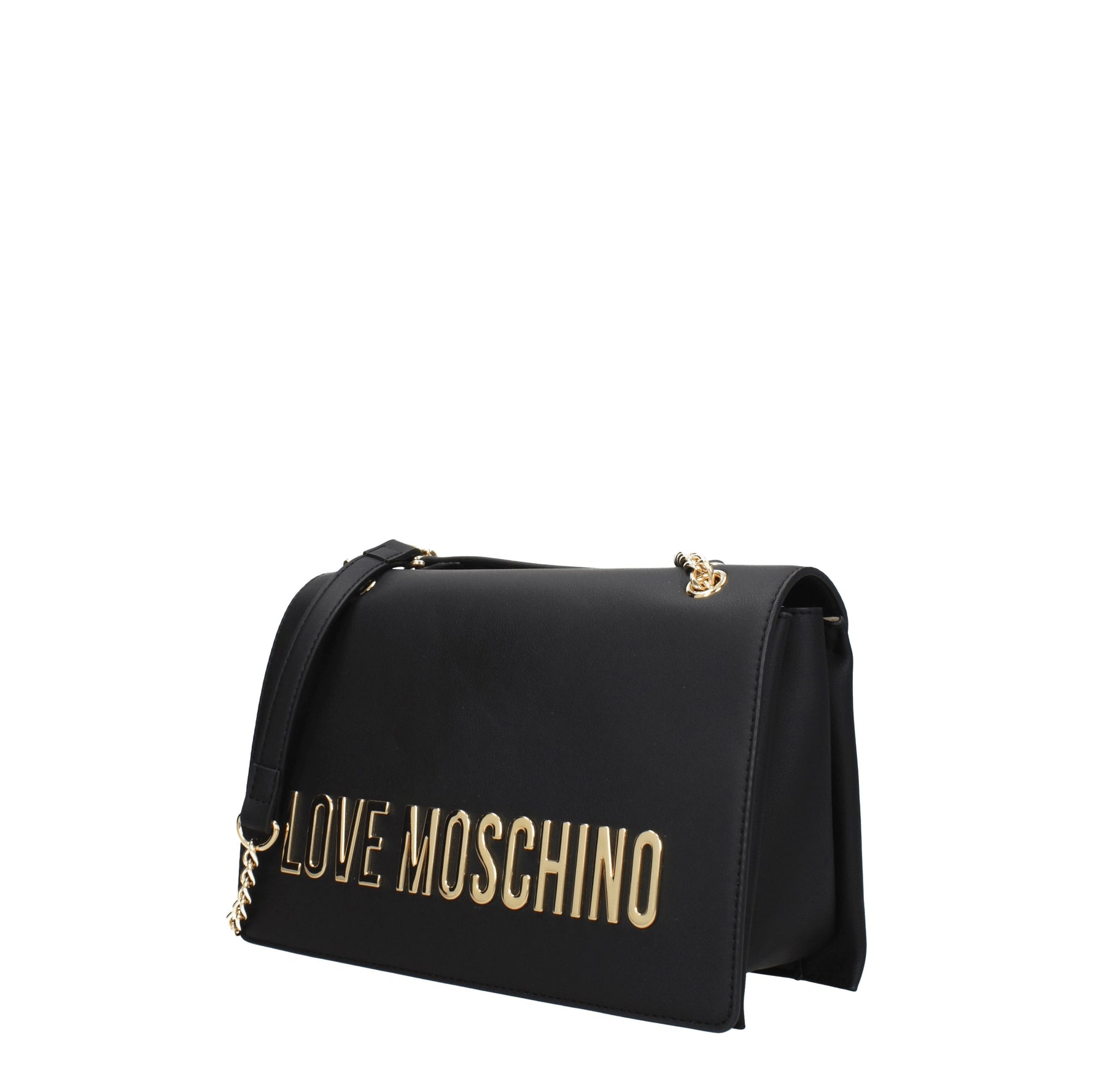 Love Moschino Borse a Spalla eco friendly Donna Poliuretano Nero