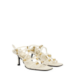 Valentino Garavani Sandali Donna Pelle Beige Avorio