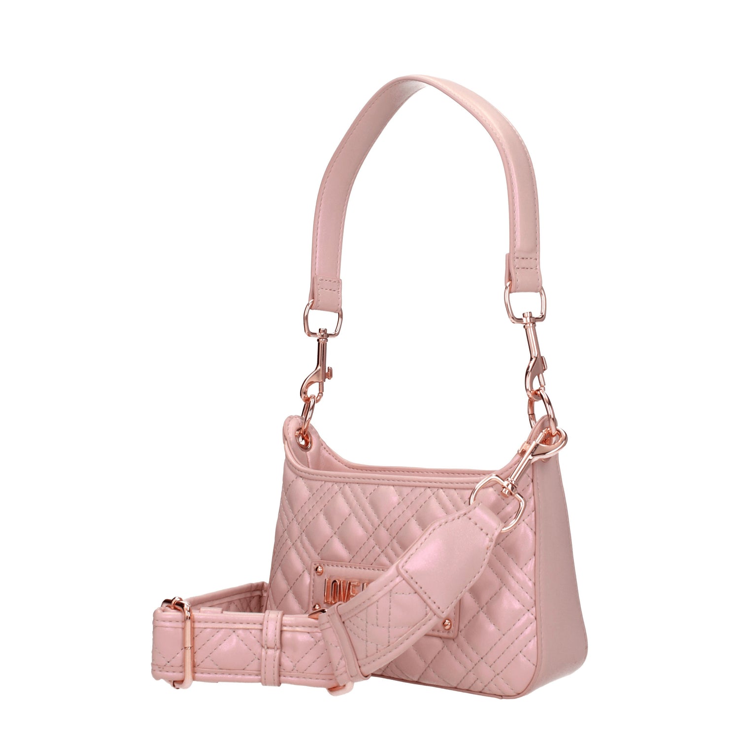 Love Moschino Borse a Spalla Donna Poliuretano Rosa