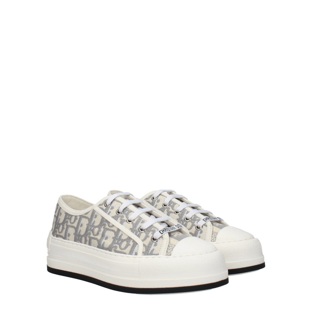 Christian Dior Sneakers Donna Tessuto Beige Sasso