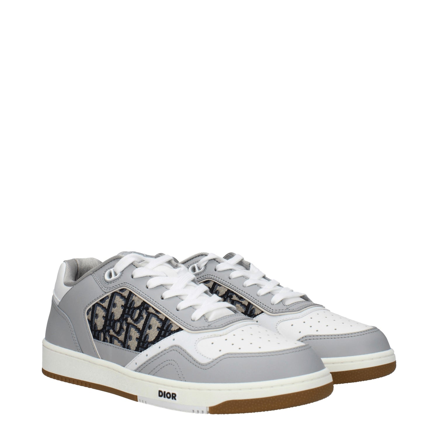 Christian Dior Sneakers Uomo Pelle Grigio Bianco