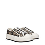 Christian Dior Sneakers Donna Tessuto Beige Nero