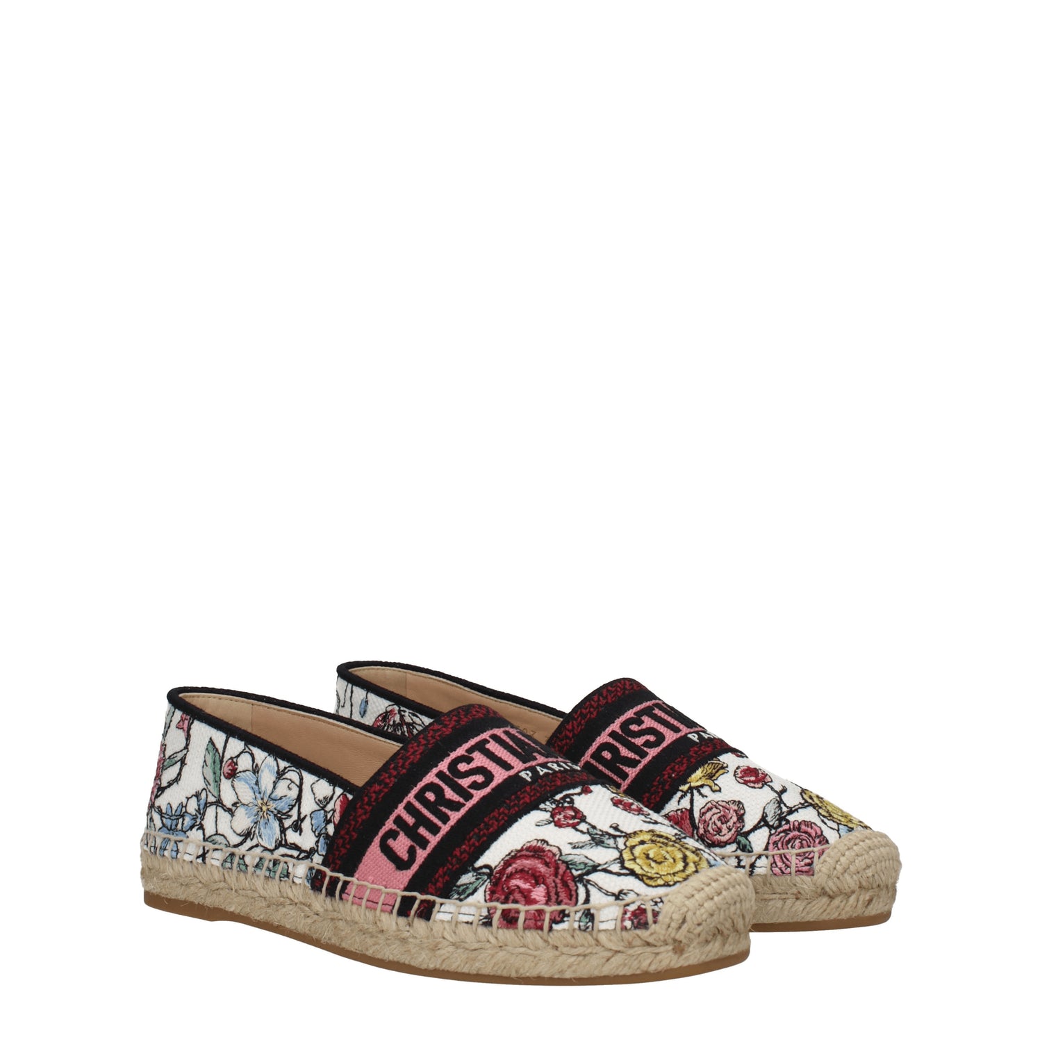 Christian Dior Espadrillas Donna Tessuto Multicolor