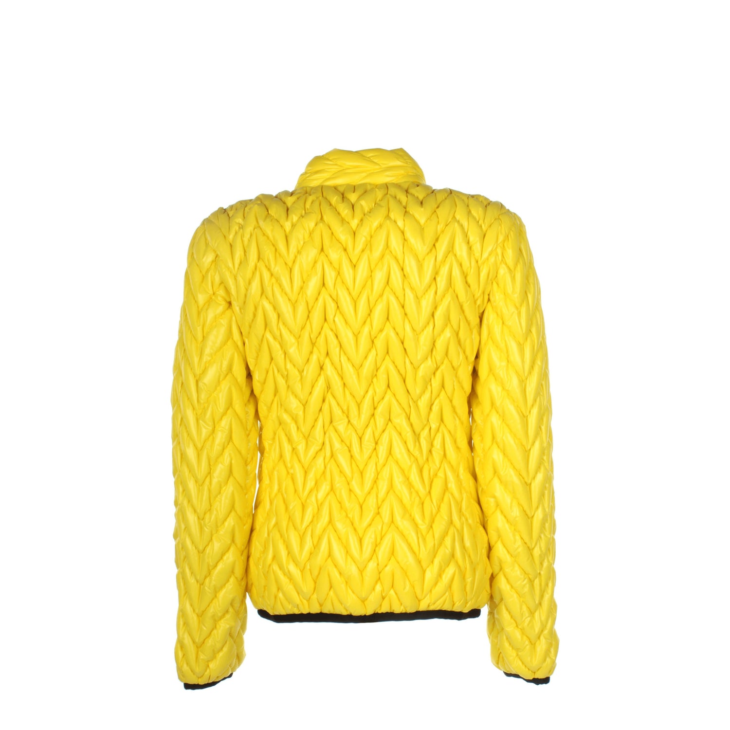 Khrisjoy Idee Regalo ski chevron quilted jacket Donna Poliammide Giallo Limone