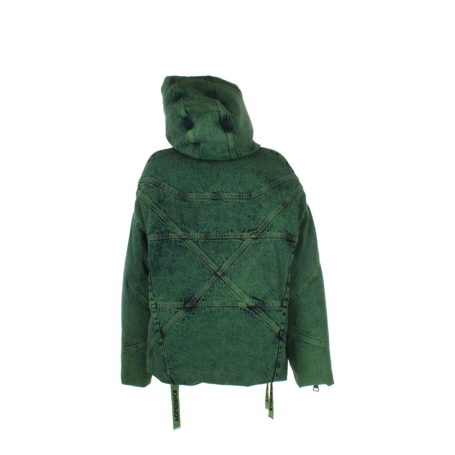 Khrisjoy Idee Regalo puff khris denim Donna Cotone Verde Smeraldo