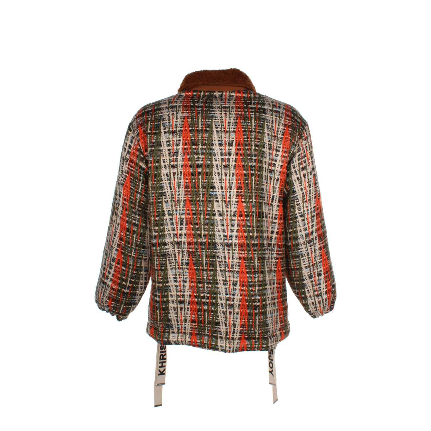 Khrisjoy Idee regalo puff coach tweed jacket Uomo Lana Multicolor