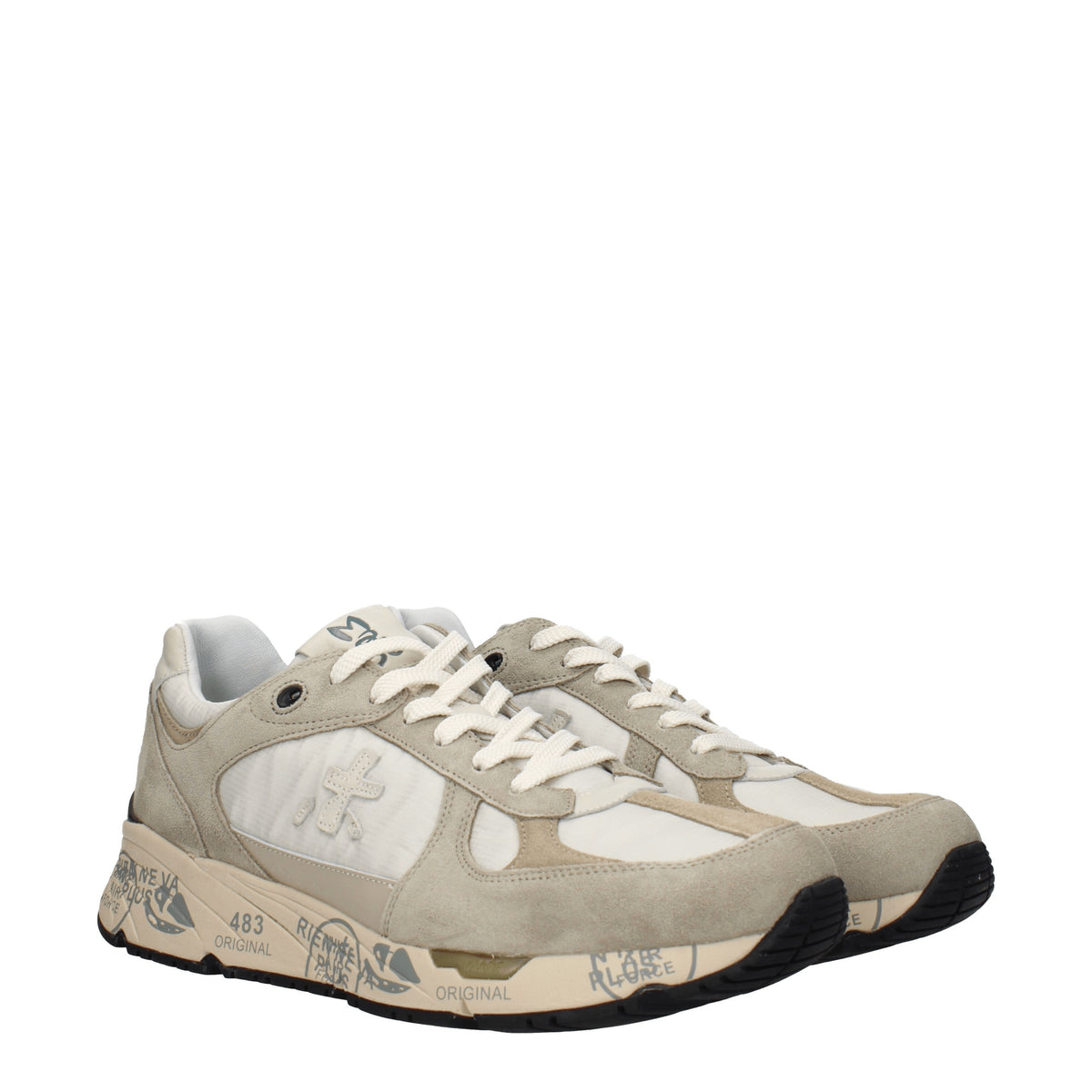 Premiata Sneakers mase Uomo Camoscio Grigio Grigio Chiaro