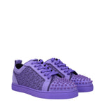 Louboutin Sneakers Uomo Camoscio Viola