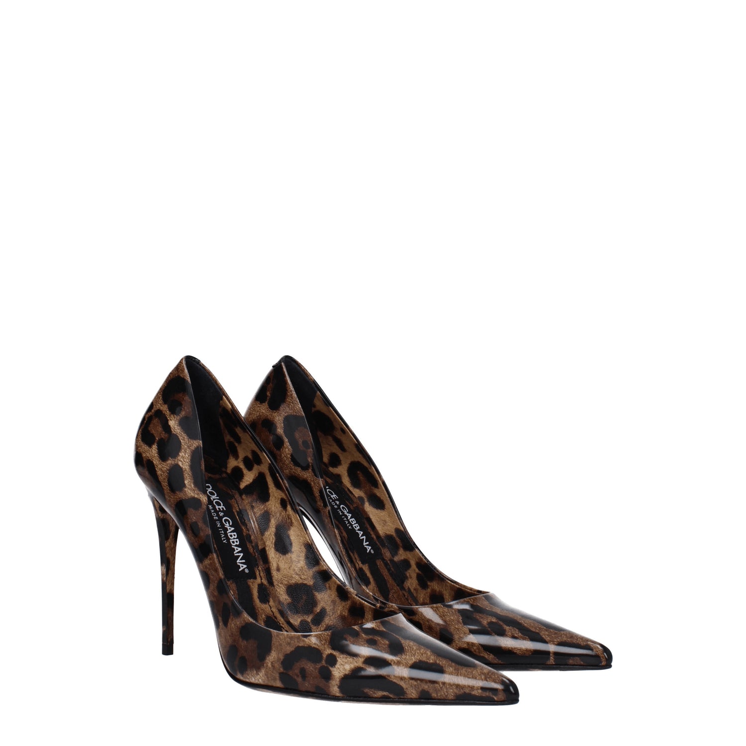 Dolce&Gabbana Décolleté Donna Pelle Marrone Leopardato