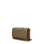 Tory Burch Pochette Donna Pelle Beige Fango