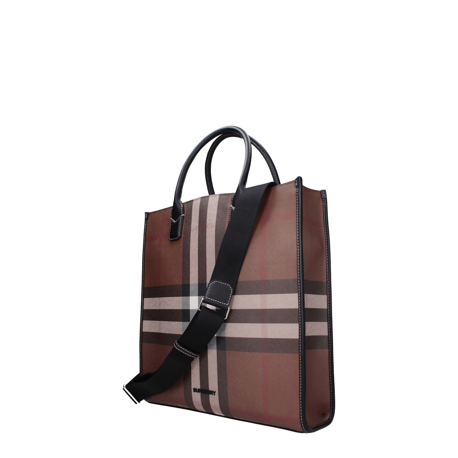 Burberry Borse a Mano slim denny Uomo Eco Pelle Marrone Testa di Moro