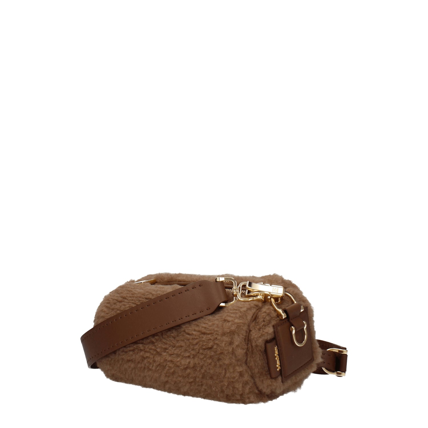 Max Mara Borse a Mano teddyrolls Donna Pelliccia Beige Camel