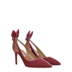 Aquazzura Décolleté Donna Velluto Rosa Rosa Antico