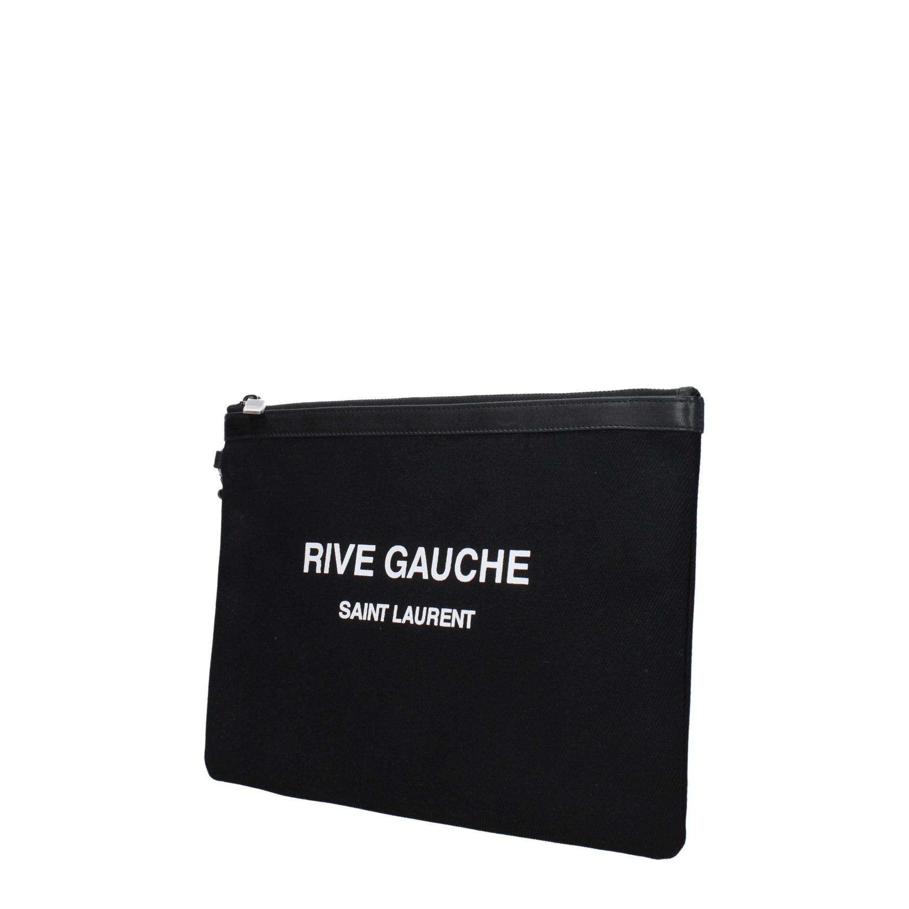 Saint Laurent Pochette Uomo Tessuto Nero