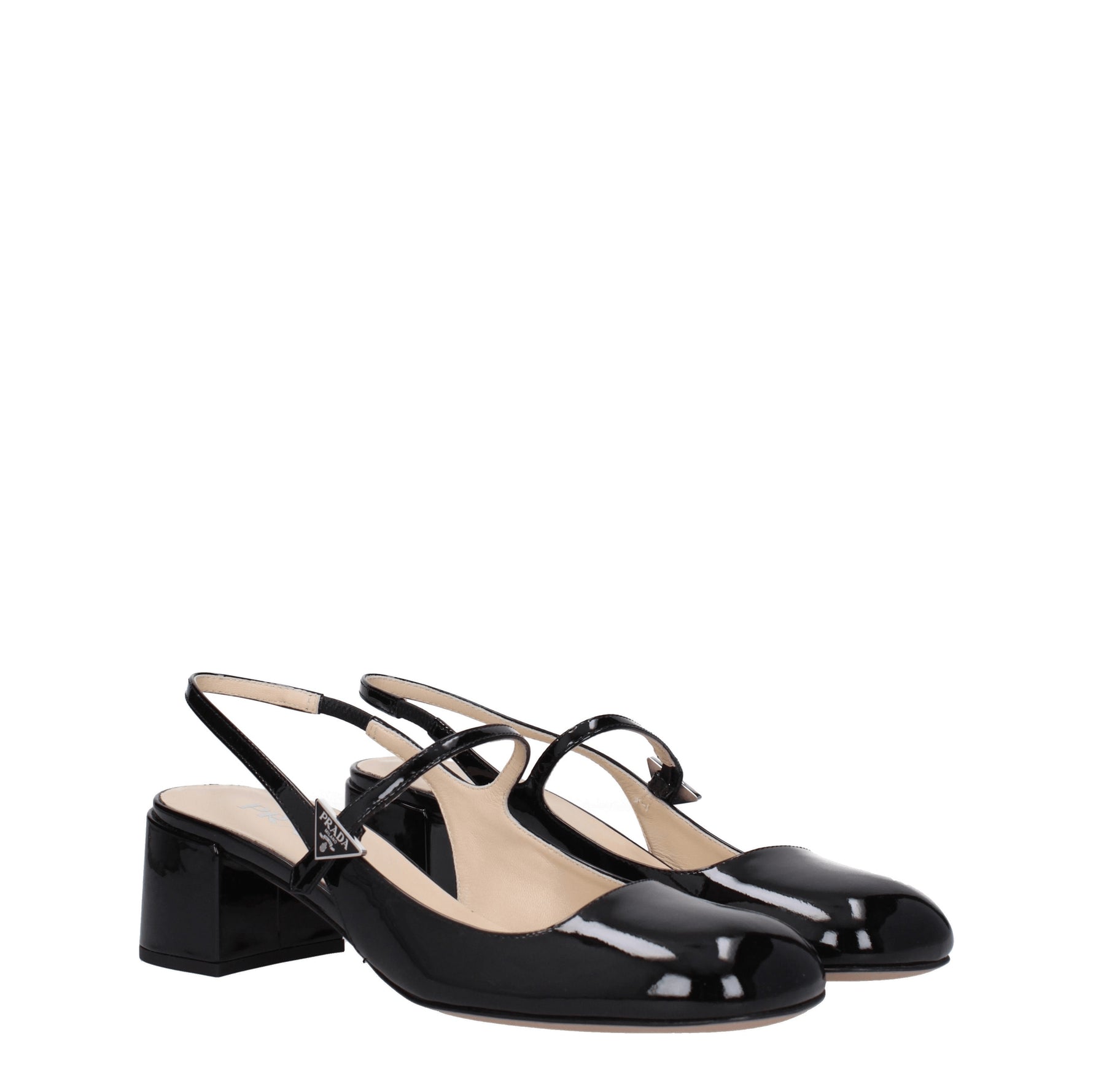 Prada Sandali Donna Vernice Nero