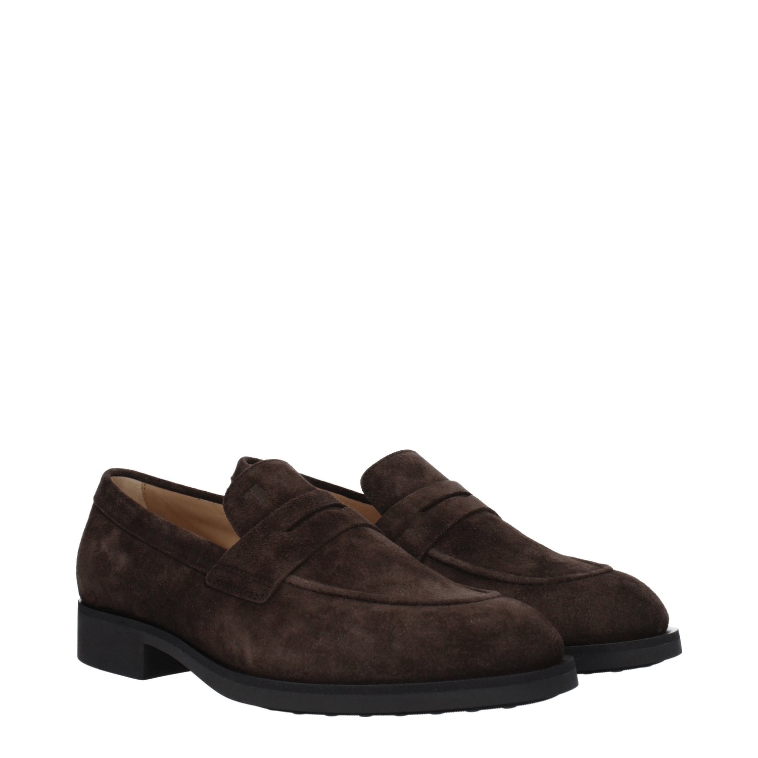 Tod's Mocassini Uomo Camoscio Marrone Testa di Moro