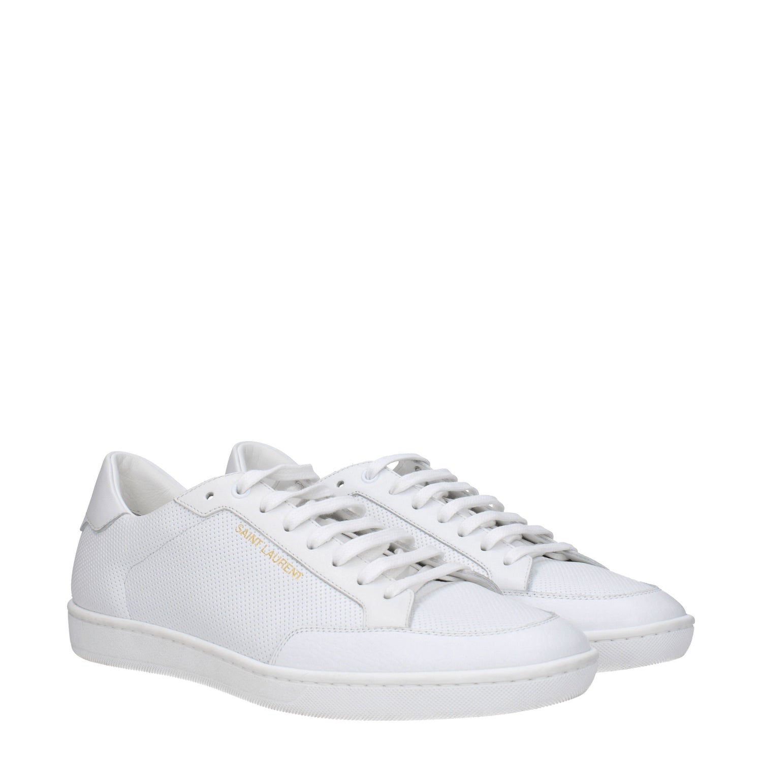 Saint Laurent Sneakers Uomo Pelle Bianco